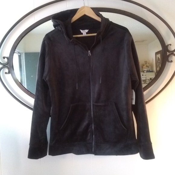 Time and True Jackets & Blazers - Time and True Velour Jacket